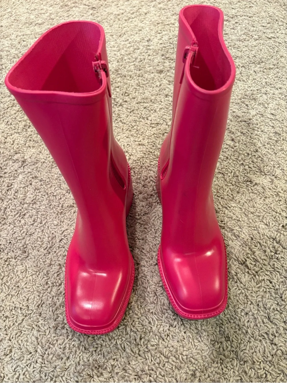 INC International Concepts Fuchsia Mid-Calf Rain Boots